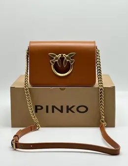 Pinko: Бежевая сумка  Love