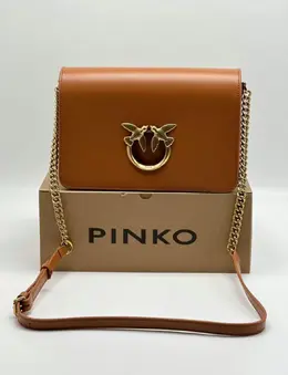 Pinko: Бежевая сумка  Love