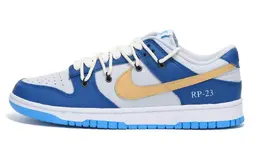 Nike: Голубые кеды  Dunk Low Retro