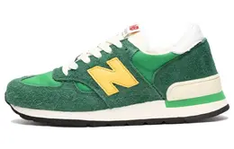 New Balance: Зелёные кроссовки  990