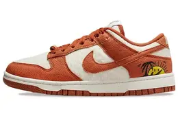 Nike: Оранжевые кеды  Dunk Low SE