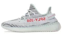 adidas: Голубые кроссовки  Yeezy Boost 350 v2