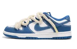 Nike: Синие кеды  Dunk Low