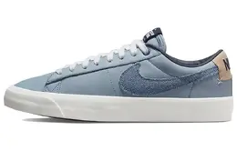 Nike: Синие кеды  Blazer Low