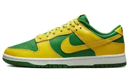 Nike: Зелёные кеды  Dunk Low Retro