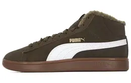 PUMA: Коричневые кеды  Smash V2 Mid