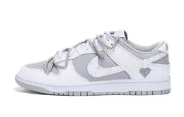 Nike: Белые кеды  Dunk Low Retro