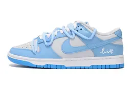 Nike: Серые кеды  Dunk Low