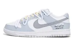 Nike: Белые кеды  Dunk Low