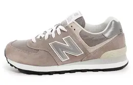 New Balance: Бежевые кроссовки  574