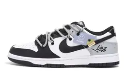 Nike: Белые кеды  Dunk Low Retro