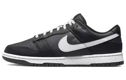 Nike: Чёрные кеды  Dunk Low Retro