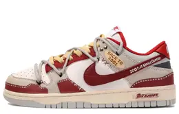 Nike: Белые кеды  Dunk Low