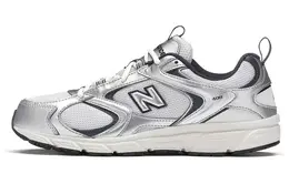 New Balance: Серые кроссовки 