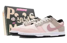 Nike: Розовые кеды  Dunk Low Retro