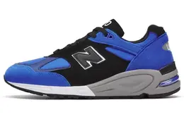 New Balance: Голубые кроссовки  990