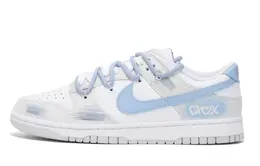 Nike: Белые кеды  Dunk Low