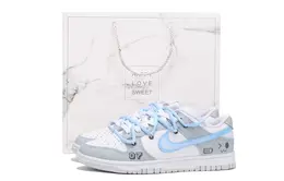 Nike: Белые кеды  Dunk Low