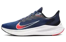 Nike: Синие кроссовки 