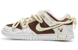 Nike: Белые кеды  Dunk Low