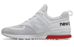 New Balance: Серые кроссовки  574