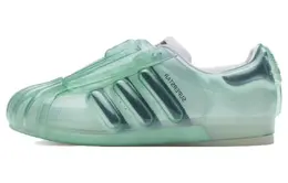 adidas: Зелёные кеды  Superstar