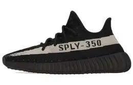 adidas: Чёрные кроссовки  Yeezy Boost 350 v2