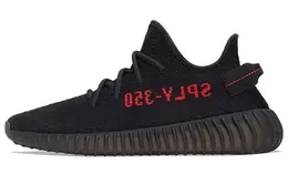 adidas: Чёрные кроссовки  Yeezy Boost 350 v2