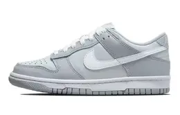 Nike: Серые кеды  Dunk Low