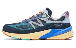 New Balance: Синие кроссовки  990