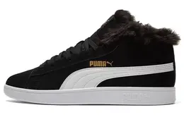 PUMA: Чёрные кеды  Smash V2