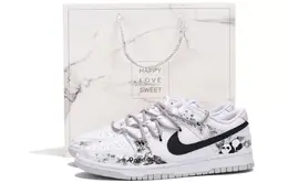 Nike: Белые кеды  Dunk Low