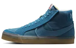 Nike: Синие кеды  Blazer