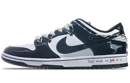 Nike: Чёрные кеды  Dunk Low