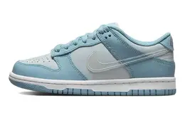 Nike: Голубые кеды  Dunk Low