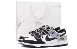 Nike: Белые кеды  Dunk Low