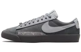 Nike: Серые кеды  Blazer Low