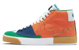 Nike: Оранжевые кеды  Blazer Mid