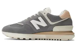 New Balance: Серые кроссовки  574