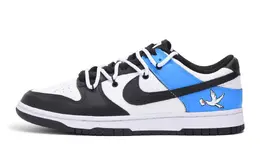 Nike: Белые кеды  Dunk Low