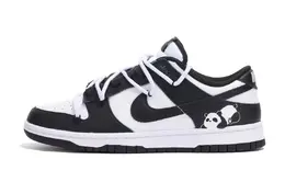 Nike: Чёрные кеды  Dunk Low