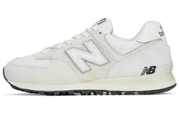 New Balance: Белые кроссовки  574