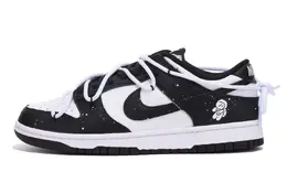 Nike: Белые кеды  Dunk Low