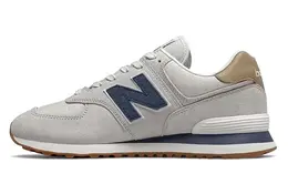 New Balance: Серые кроссовки  574