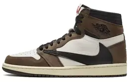 Jordan: Коричневые кеды  Air Jordan 1 Travis Scott