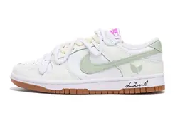 Nike: Белые кеды  Dunk Low