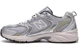 New Balance: Серебристые кроссовки  530