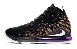 Nike: Чёрные кроссовки  Lebron 17