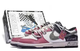 Nike: Белые кеды  Dunk Low