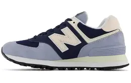 New Balance: Голубые кроссовки  574